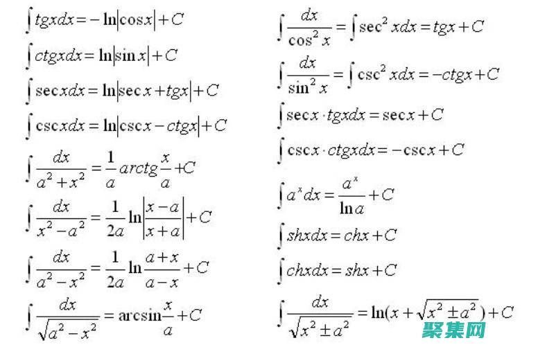 三角函數積分公式的全面指南：從基礎到高級應用 (三角函數積分公式)